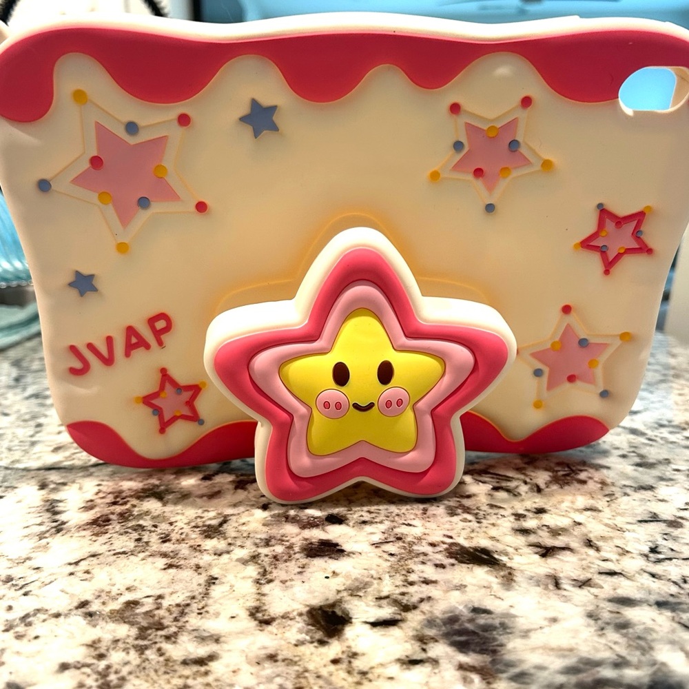 NWT Smiling Star TabletCase iPad 10 & Screen Protector Tempered Glass Silicone - Picture 2 of 10